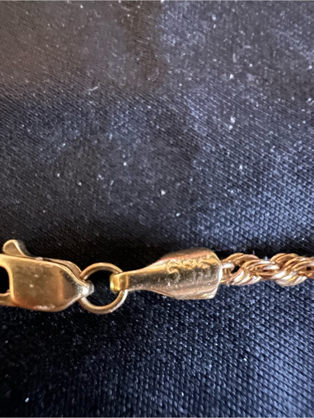 14k Solid Gold Rope Chain - Picture 4 of 4